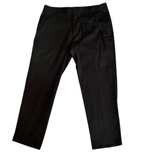 Rhone Commuter Pants Men's 33 x 26 Black Slim Cut Stretch Flat Front Chinos
